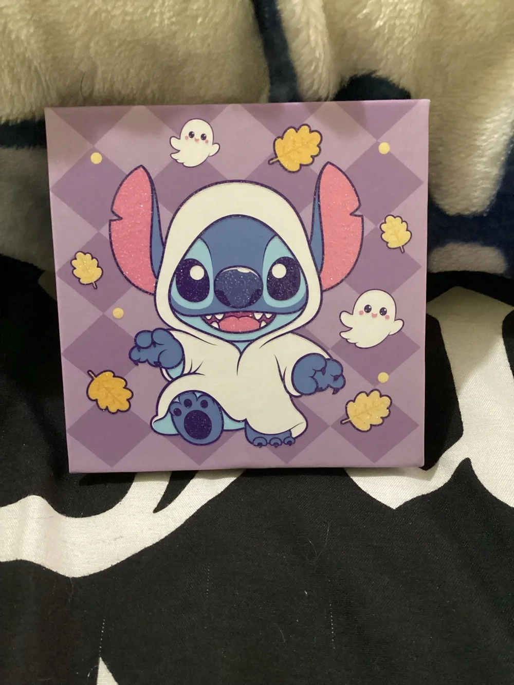 Purple Stitch Character eye shadow  - Cute Ghosts & Leaves